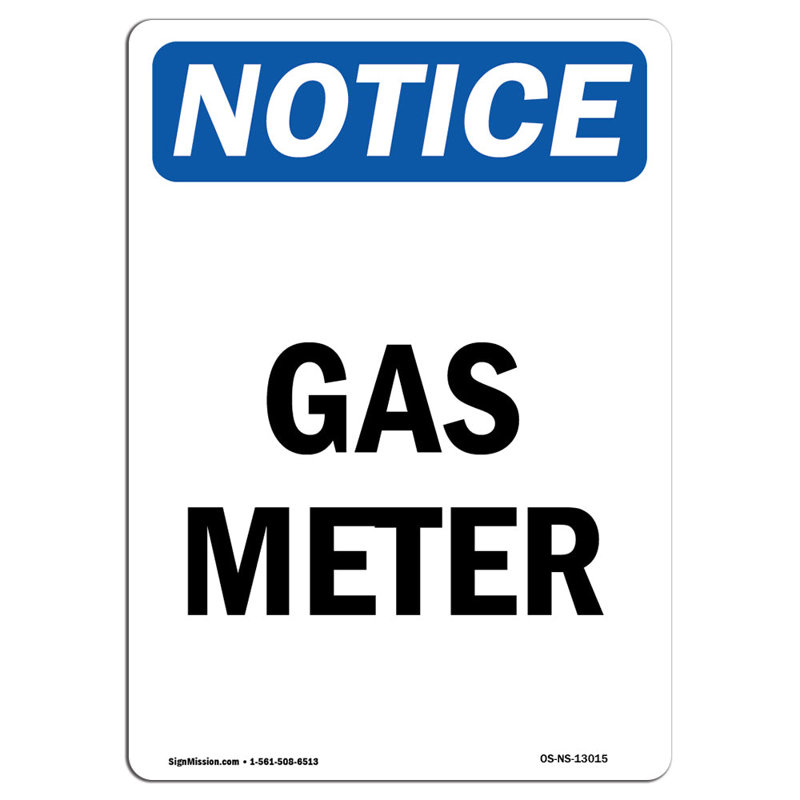 Gas Meter Sign