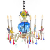 6 - Light Candle Style Classic / Traditional Chandelier Crystal Accents