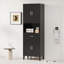 Tall Bathroom Storage Cabinet, 70.9" Freestanding Unit With Drawer, 2 Cabinets, 4 Soft-close Doors, Adjustable Shelves, And Open Display