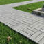 Paquet de 30 carreaux de terrasse emboîtables en bois d'acacia, plancher de patio extérieur imperméable, motif croisé gris