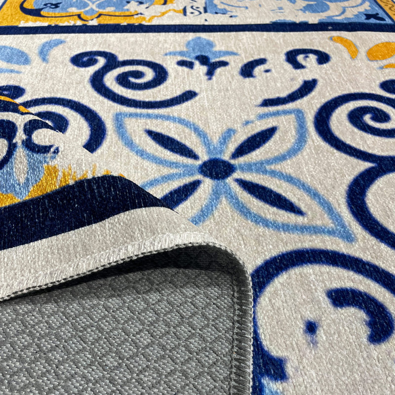 Tapis Zyir avec envers antidérapant, Rectangle 5 pi 3 po x 7 pi 7 po