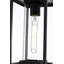 Luminaire suspendu d'extérieur 6 pouces Cran Mickle en noir