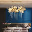 Lustre en cristal de luxe Nordic Light Convient pour la salle à manger, le salon, la cage d'escalier-129677731