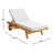 Vutyo Armondo Solid Wood Reclining Outdoor Chaise Lounge