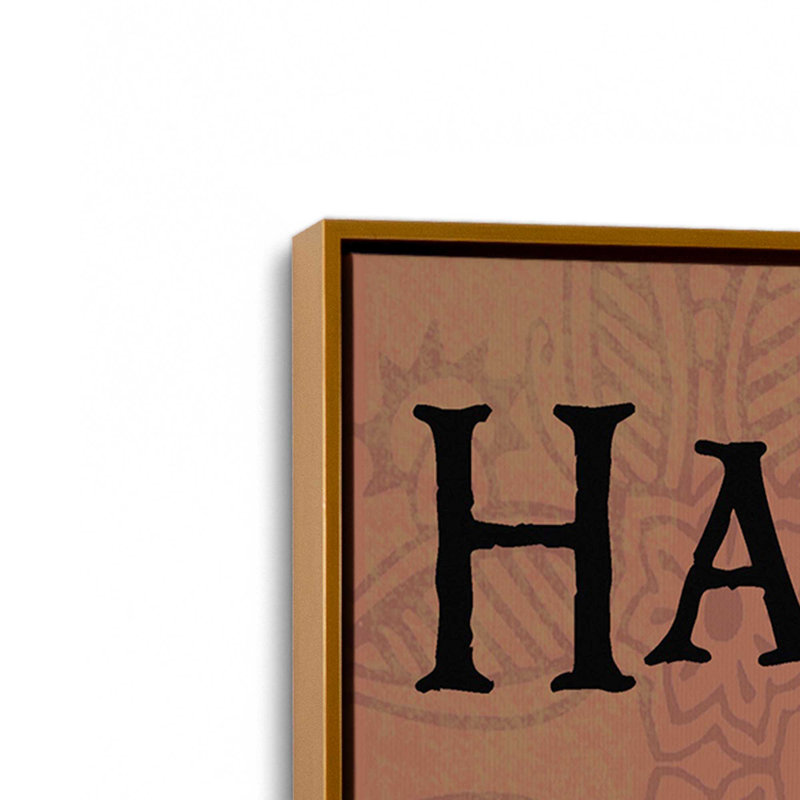 Habanero Heat avec bordure à motif Terra, H 48,75 po x l 32,75 po, Impression dans un cadre flottant sans passe-parto