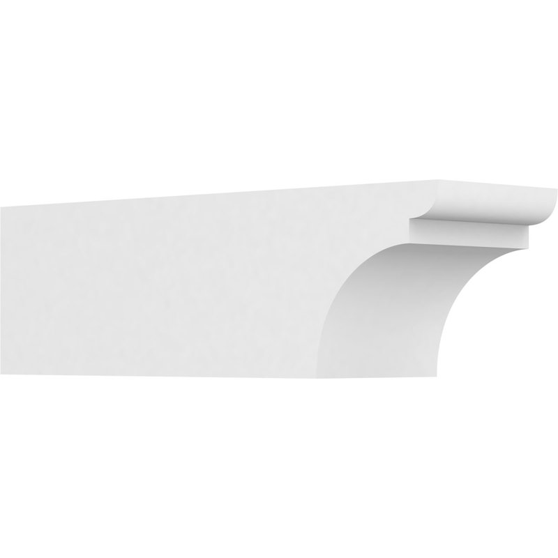 6"W x 6"H x 20"L Standard Yorktown Architectural Grade PVC Rafter Tail, 6"H x 6"W x 20"D