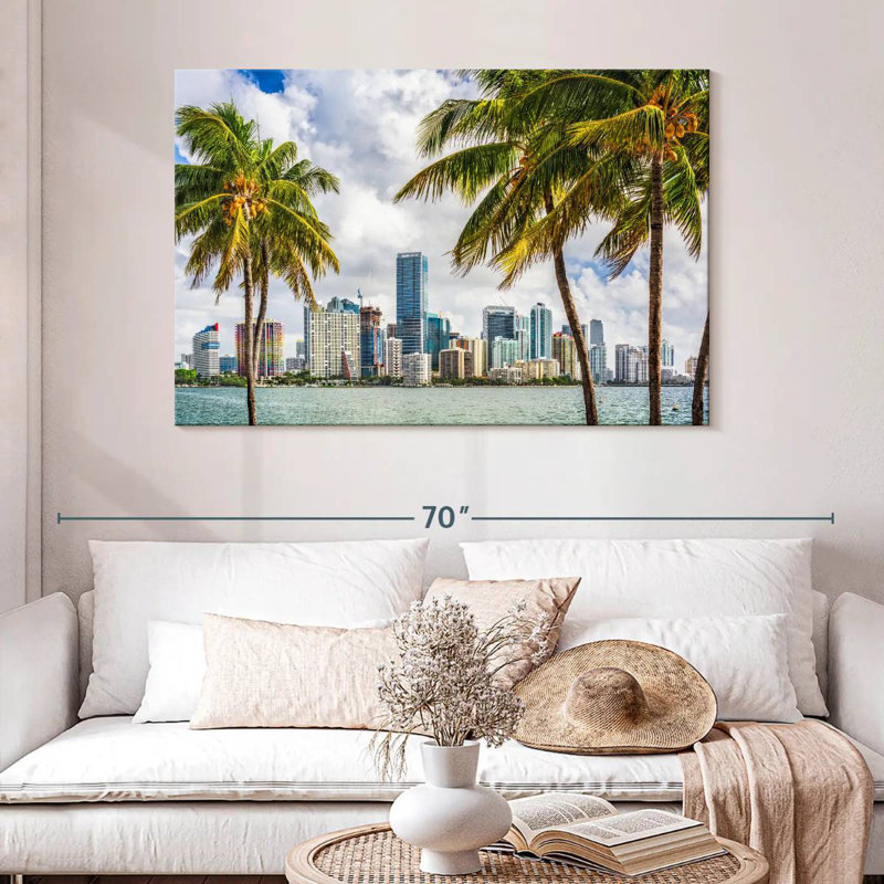 Ravi, centre-ville tropical de Miami, H 32 po x l 48 po