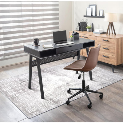 Tapis de chaise de bureau pour plancher de bois franc, ordinateur antidérapant