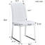 Chaise d'appoint blanche Lakeycha