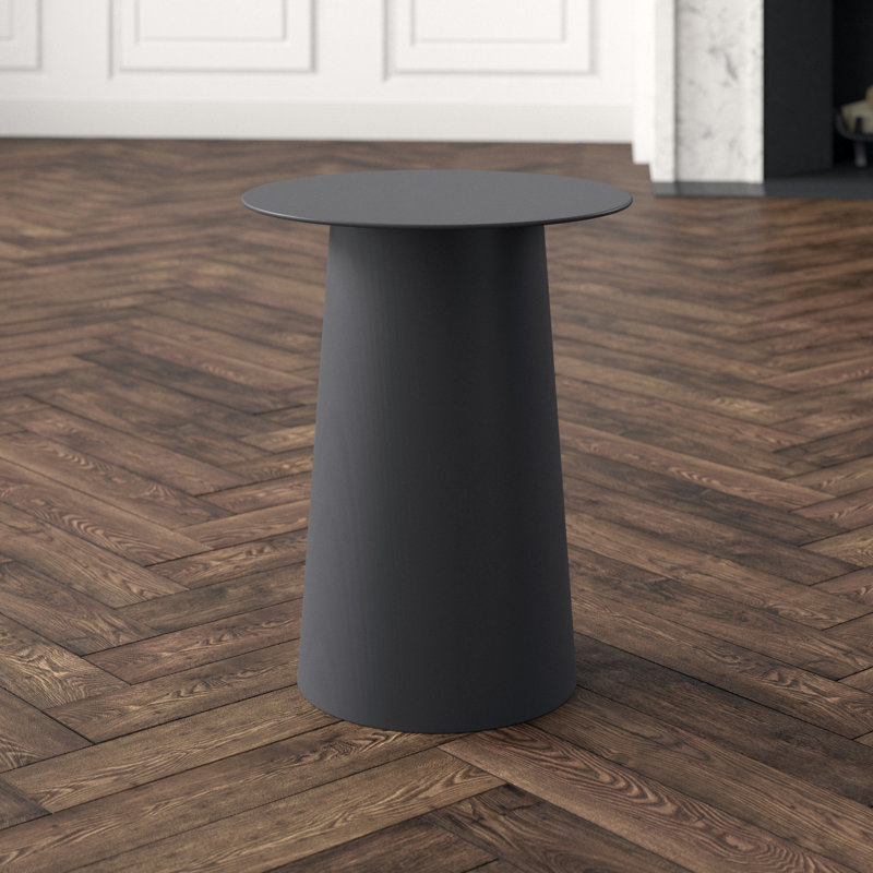 Circula End Table, Oblivion, 21" H x 17" W x 17" D