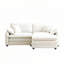Canapé 2 places avec repose-pieds Corduroy-497563698