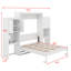 Murphy Bed With Desk, Vanity And Cabinets-198327694
