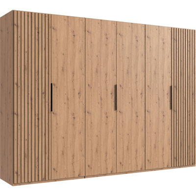 Ameeran 6 Door Manufactured Wood Wardrobe