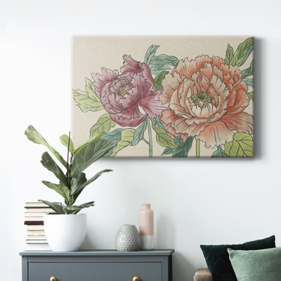 Peony Blooms IV - impression sur toile tendue