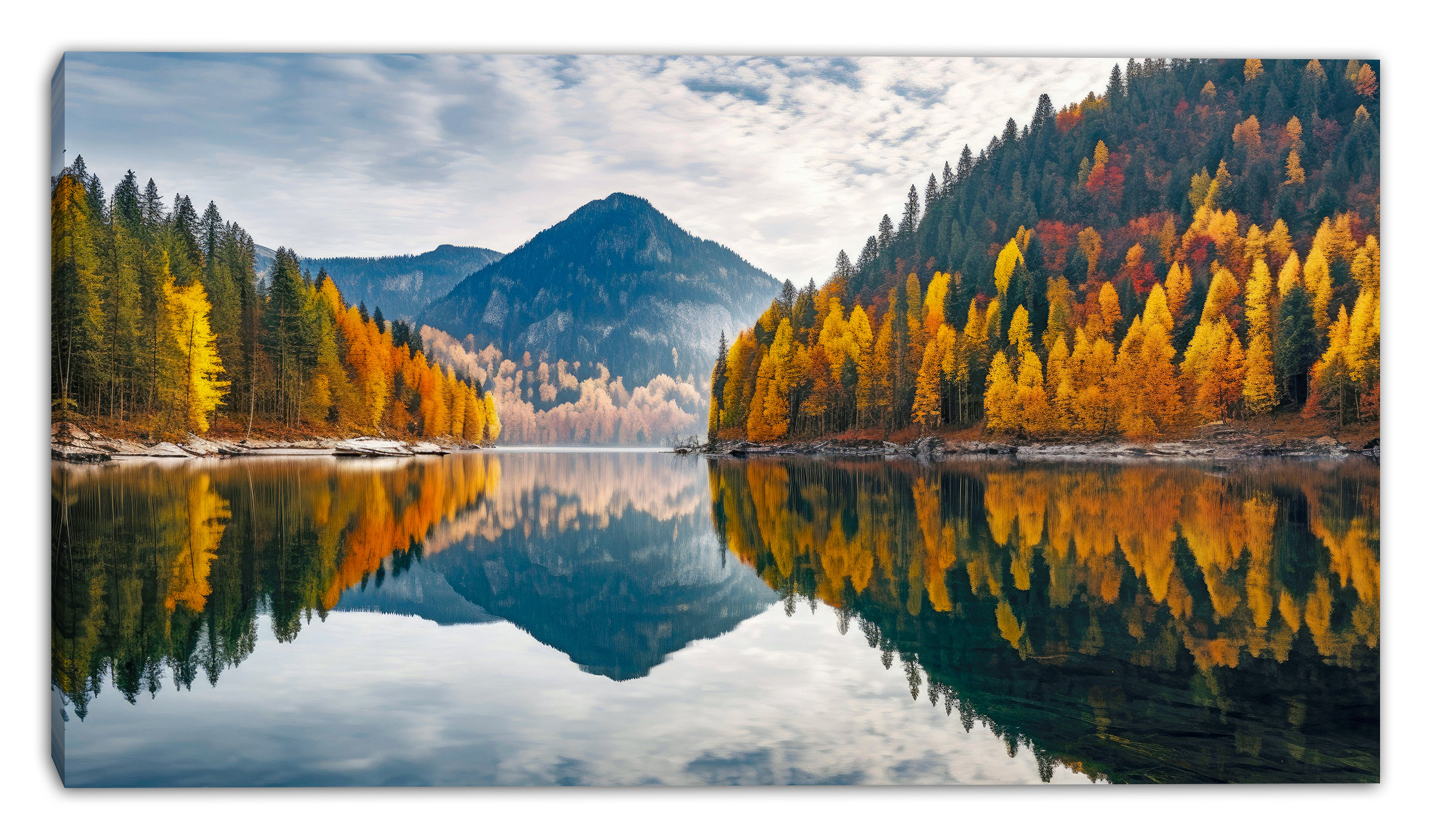 Union Rustic Valley Mirror Ridge Wrapped Canvas Wall Art - Wayfair Canada