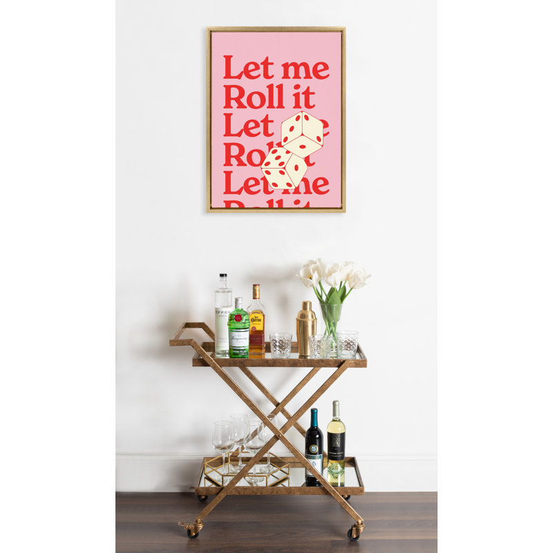 Kazen Casino Dice Framed Canvas Wall Art