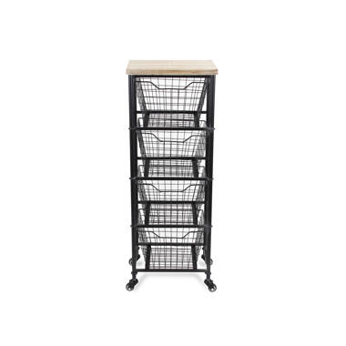 Williston Forge Mesh Rotating Display Metal/Wire Cube/Bin & Reviews