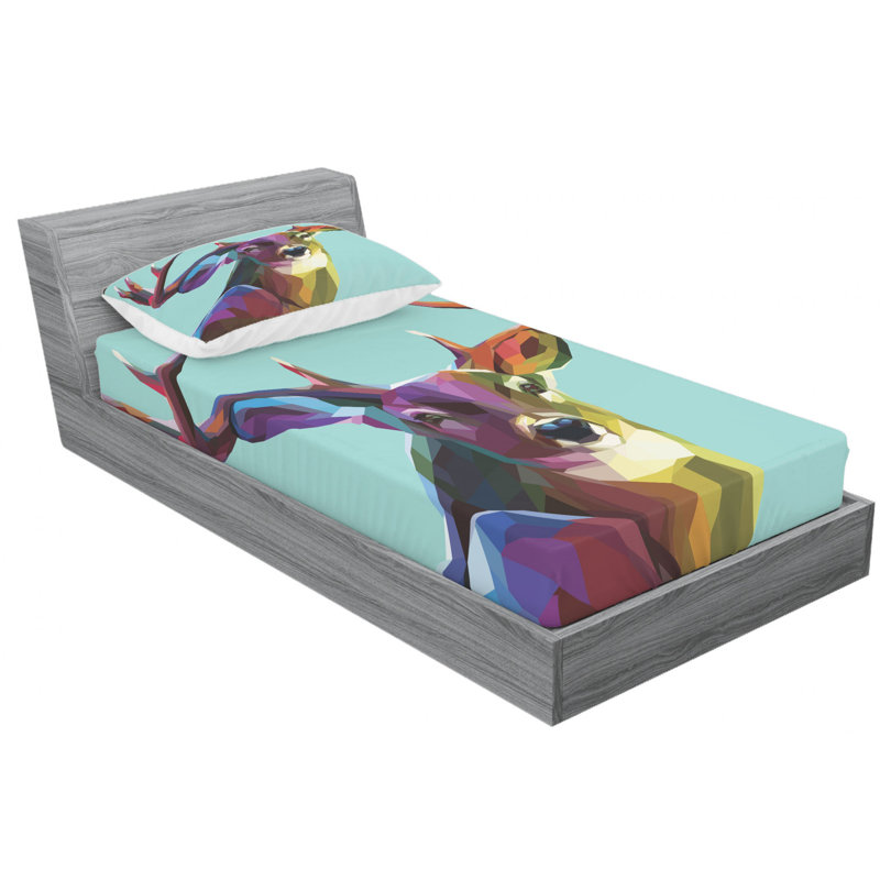 Microfiber Sheet Set, Twin Sheet Set with Fitted Sheet