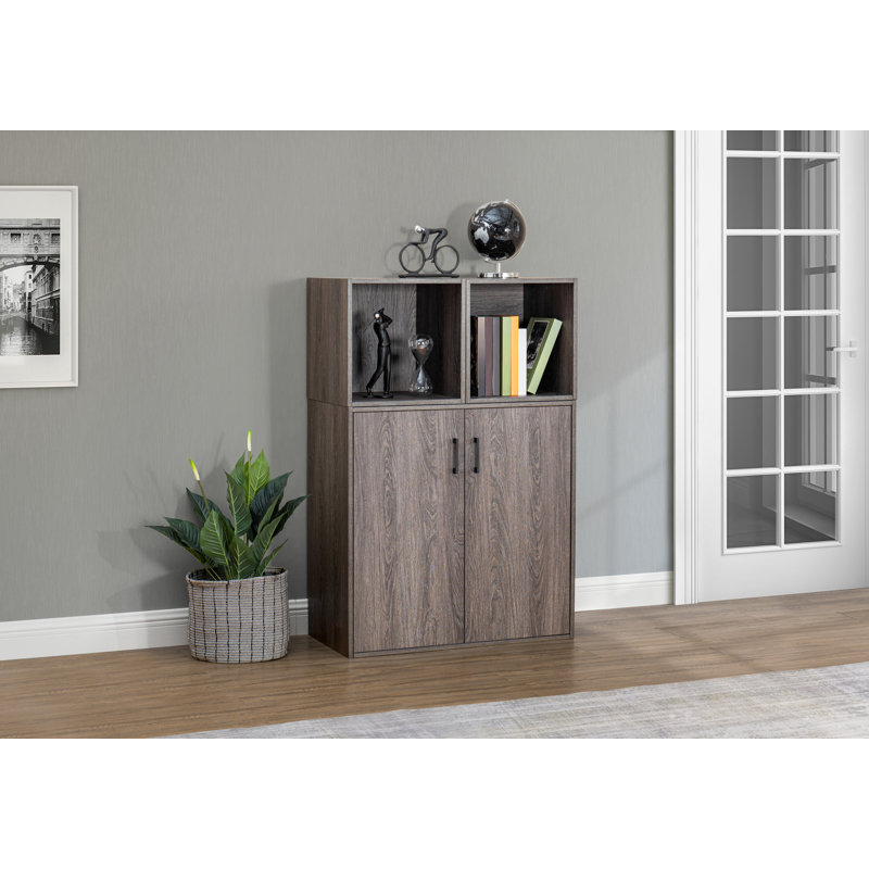 SUNJOY DIY Compact Quub Cabinet Set for Living Room - Modern Storage