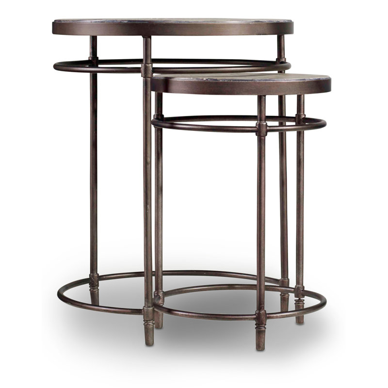 St. Armand Solid Wood Nesting End Table