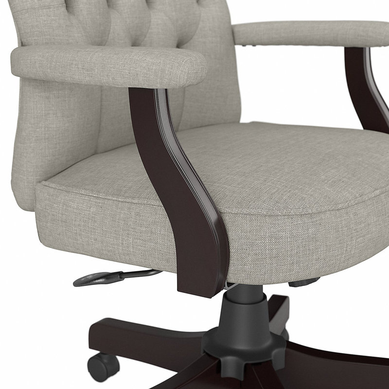 Salinas Vinyl Task Chair, Light Gray