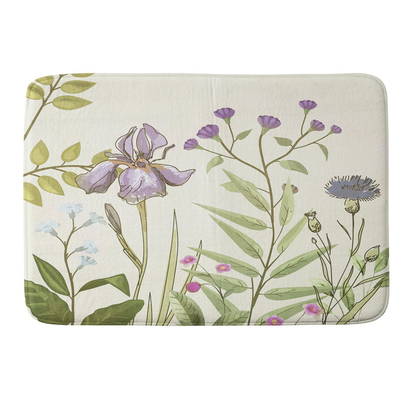 Tapis de bain Nadja Little Blooming Wildflowers, Simple - L 21 po x l 34 po