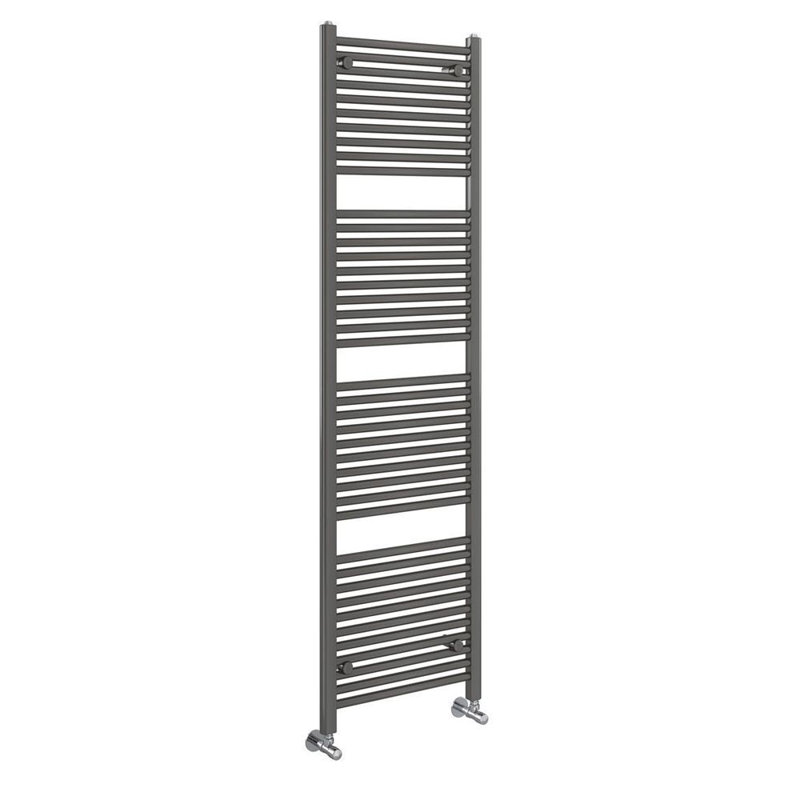 Straight Towel Rail Heated Towel Rails, 180cm H x 40cm W x 3cm D, Grey