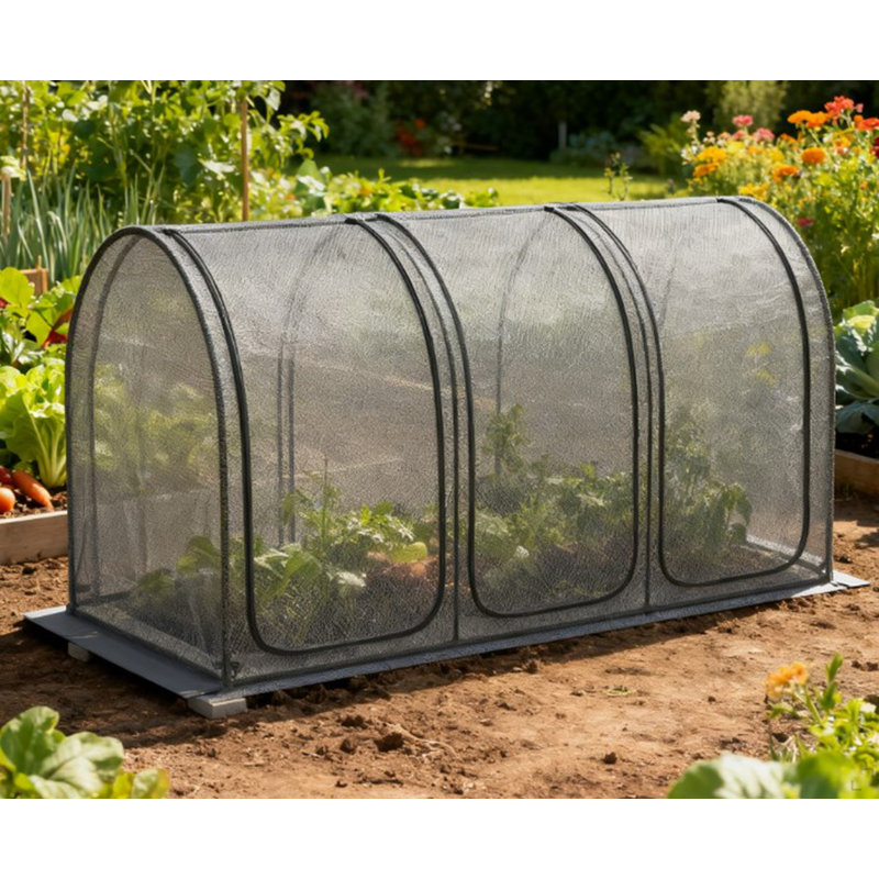 Easy To Use Crop Cage,Plant Protection Tent,With Zippered Doors,Storage Bag And Ground Stakes