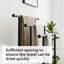 Lisman 45 cm L Steel Towel Stand