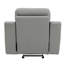 Fauteuil inclinable moderne en cuir avec support lombaire et système à 8 ressorts sinueux - 43,11 po Largeur gris