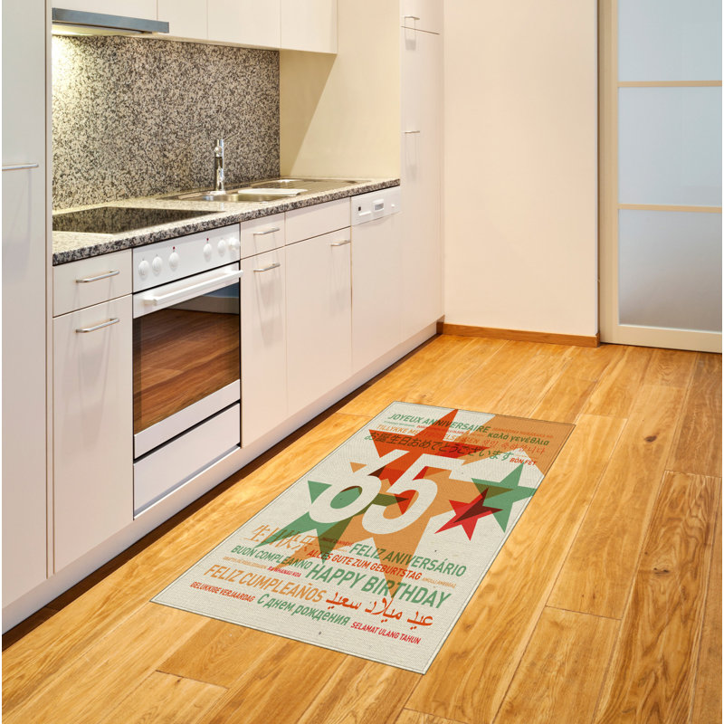 Retro High Density Long Fiber Poly Threads Decorative Area Rug Carpet, Rectangle 2'7" x 5'