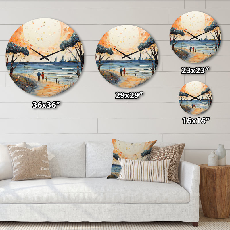 Horloge murale plage, Petit