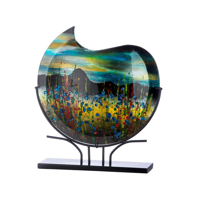 Antoumann Handmade Glass Table Vase, 47.5cm H x 46cm W x 10cm D