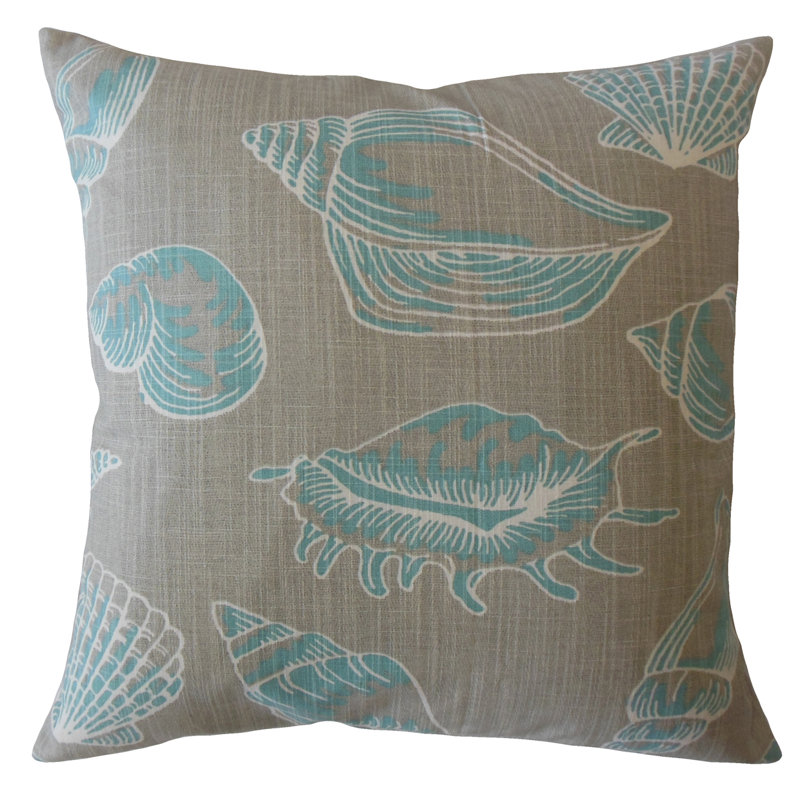 Oreiller en coton Ikia Coastal, 18 po x 18 po