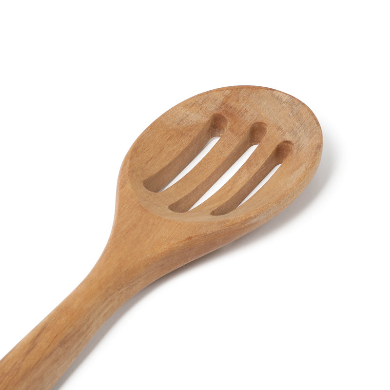 Ensemble d'outils de cuisine en bois 4 pièces Martha Stewart Bainford - Olive, Olive