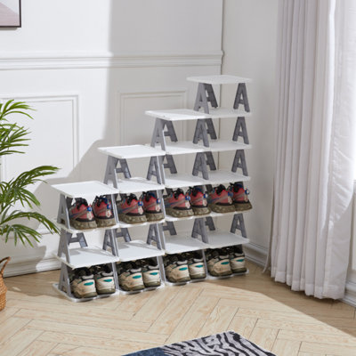 4 Pair Shoe Rack