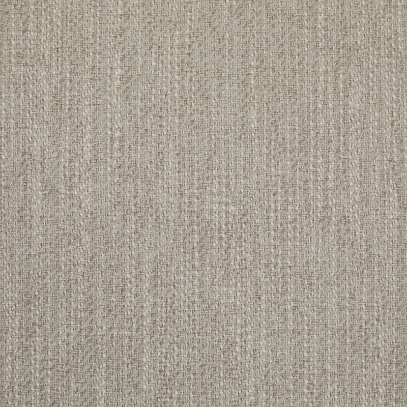 Ensemble de 2 chaises de salle à manger avec dossier coussiné, Tissu beige, Naturel