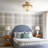 Mid-century Modern 4 - Light Pendant Light Dimmable Semi Flush Mount Chandelier