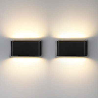 Matte Black 9cm H Outdoor Sconce