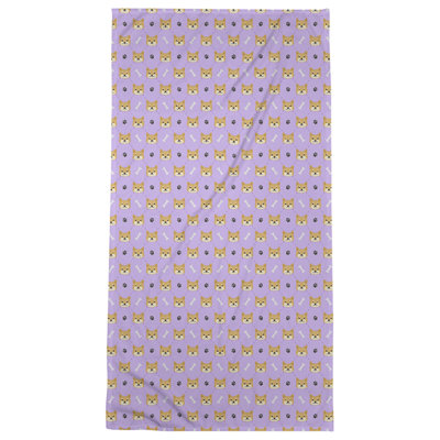 Serviette de bain Shiba Inu
