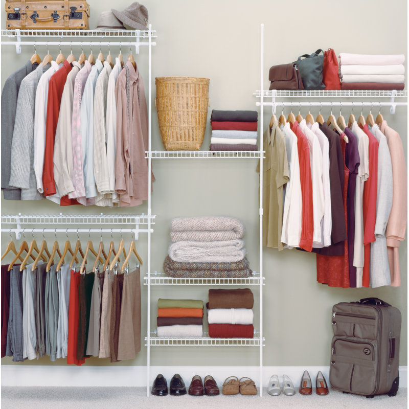 60" W - 96" W Wire Closet Organizer Kit