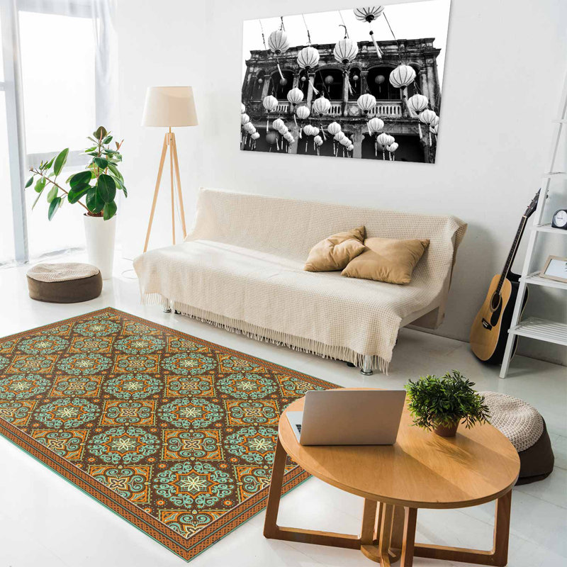 Ronda Floral Indoor Doormat, 136 x 203 cm