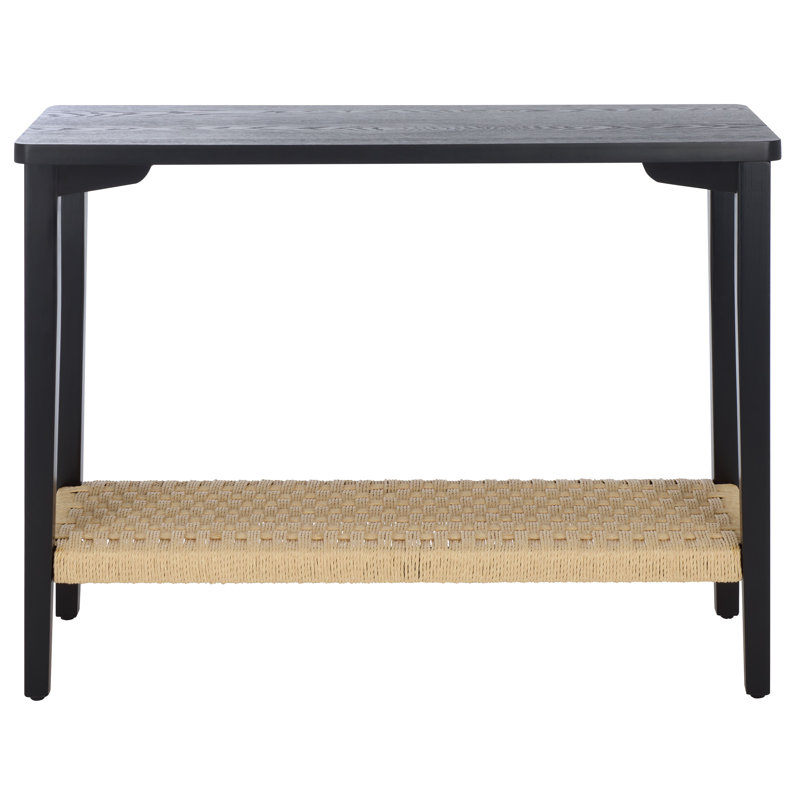 Chasu 1 Shelf Console Table, Black