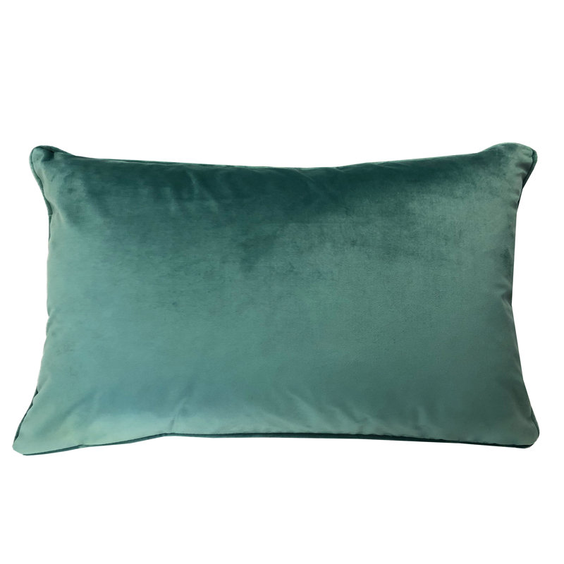Ewoud Feather Throw Pillow, Light Green