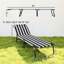 Chaise longue pliante inclinable