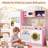 Wooden Play Kitchen Set for Kids with Sink, Freezer, Ice Maker, Washing Machine & Accessories Large Storage & Realistic Features-116247580