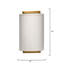 Riley Raffia 1-Light Wall Sconce-474359168