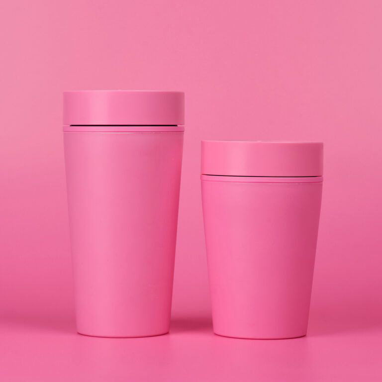 Circular&Co Circular&Co Coffee Cup Made From Bubblegum Recycled Bubblegum Travel Mug, 12oz, Candy Pink