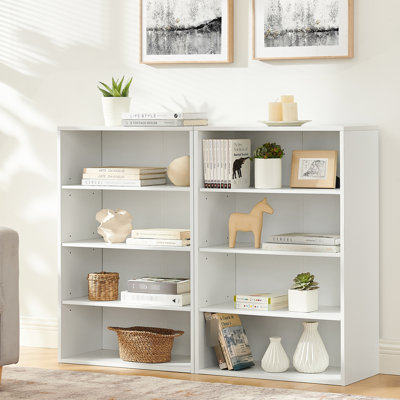 Adjustable 8 - Layer Cd Storage Shelving, 6 Shelves, Detachable Into Two , Suitable For Office, High Density , 32 Lbs Net Weight Cabinet, Double Design, 4 Construction, 72.5 Gross