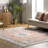 Eleanor SpinClean Machine Washable Distressed Medallion Area Rug-1737146212